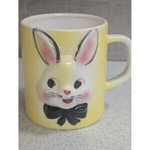 Vintage Children's Yellow Easter Bunny Mug/Cup